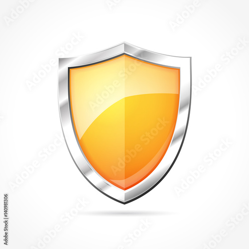 Free Download orange shield icon - GFXLoad