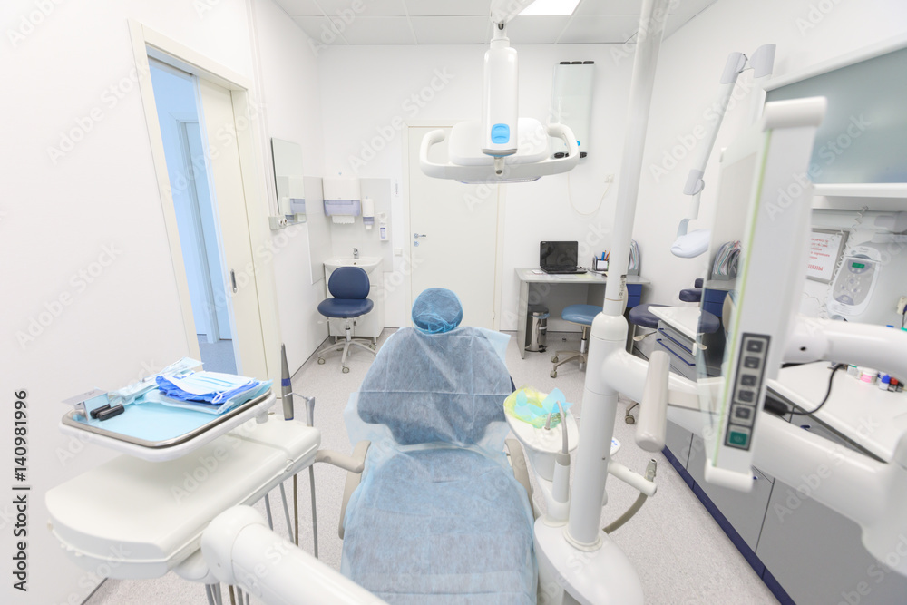 Interior of a dentist's office and special equipment Interior of a dentist's office and special equipment