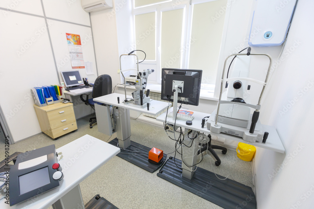 Ophthalmologist's office and hospital Ophthalmologist's office and hospital