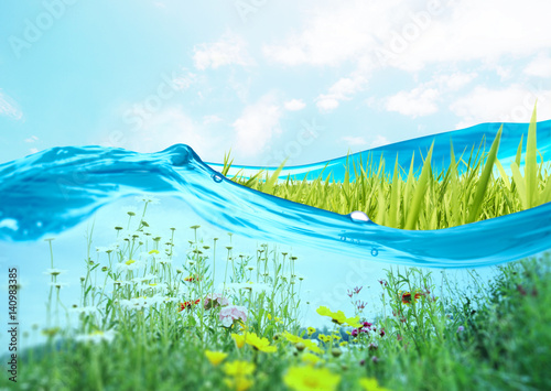 Tableau sur toile Water image