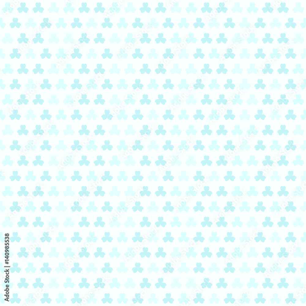 Cyan shamrock pattern. Seamless vector Cyan shamrock pattern. Seamless vector