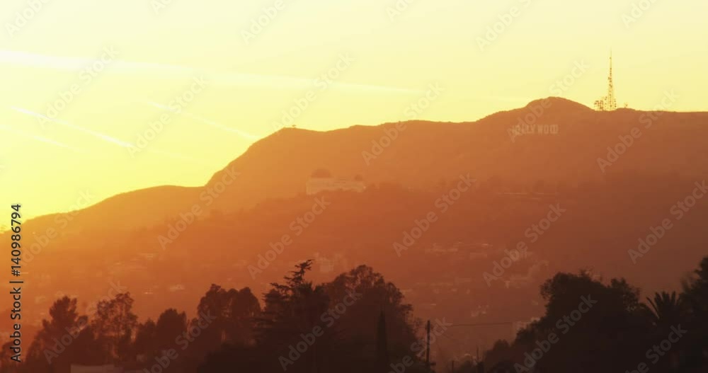 Griffith Observatory scenic sunset