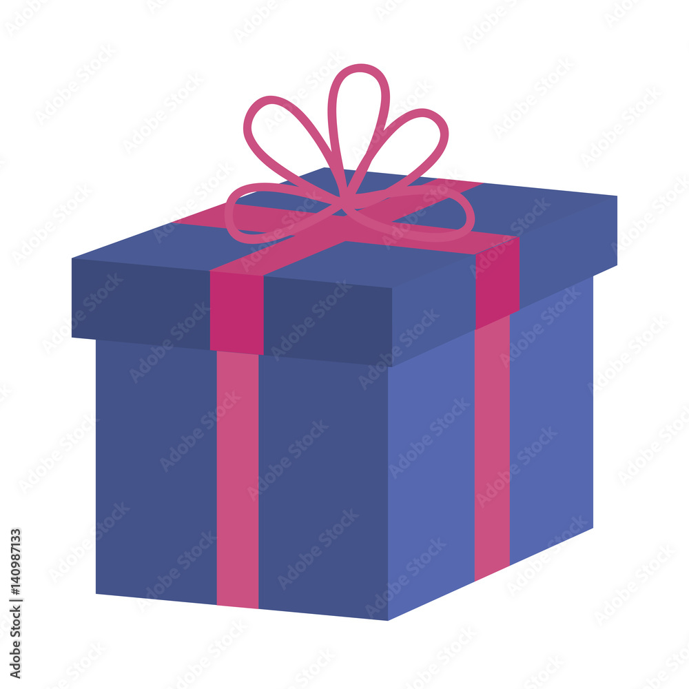 gift box icon over white background. colorful design. vector illustration gift box icon over white background. colorful design. vector illustration