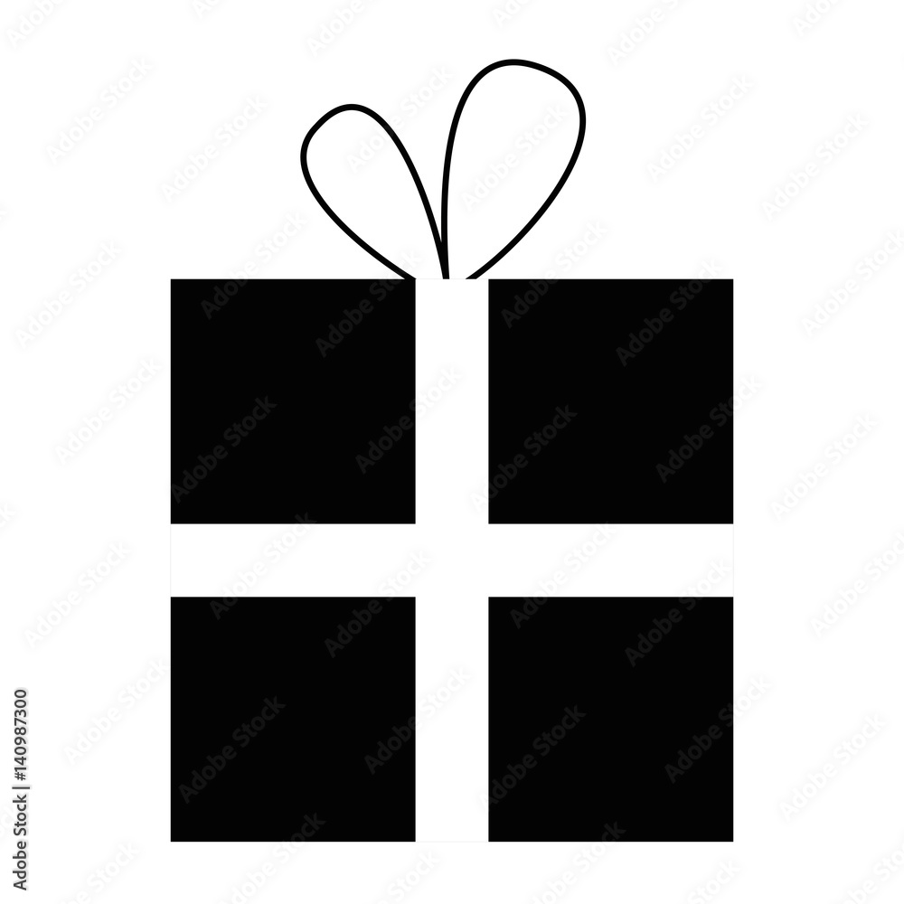 gift box icon over white background. vector illustration gift box icon over white background. vector illustration