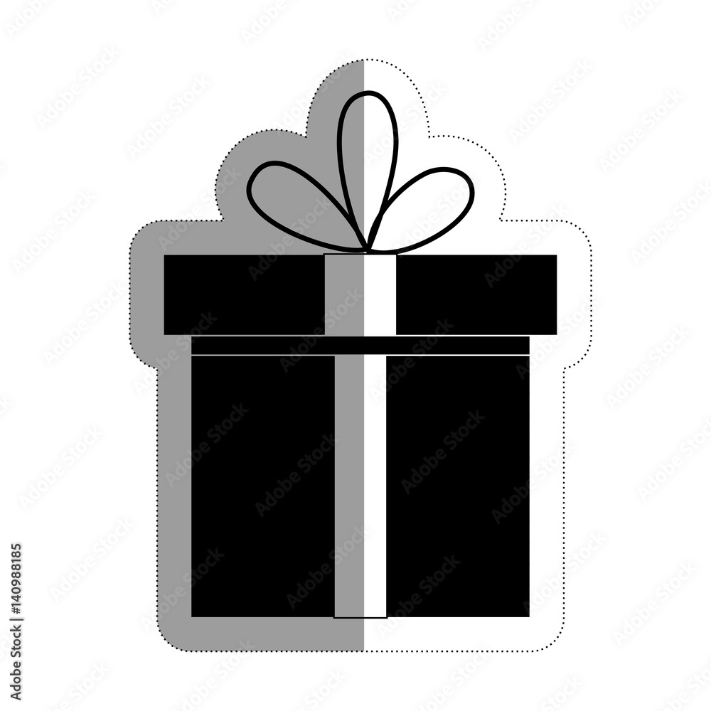 gift box icon over white background. vector illustration gift box icon over white background. vector illustration