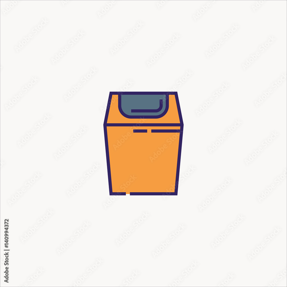 trash icon flat design trash icon flat design