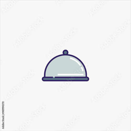 tray icon flat design