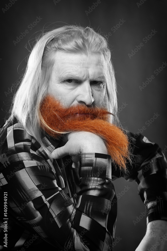 man with a red beard man with a red beard