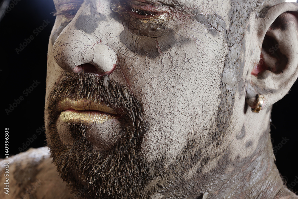 Obraz premium man - clay head