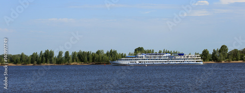 Passenger ship on the river