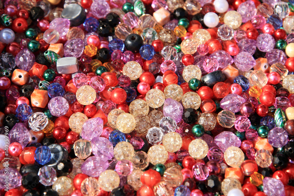 texture of colored beads texture of colored beads