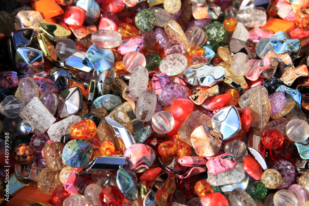 Fototapeta premium texture of colored beads