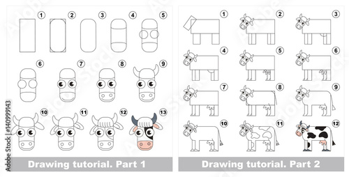 Drawing tutorial for preschool children.