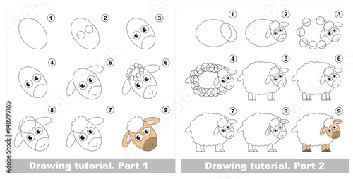 Drawing tutorial for preschool children.