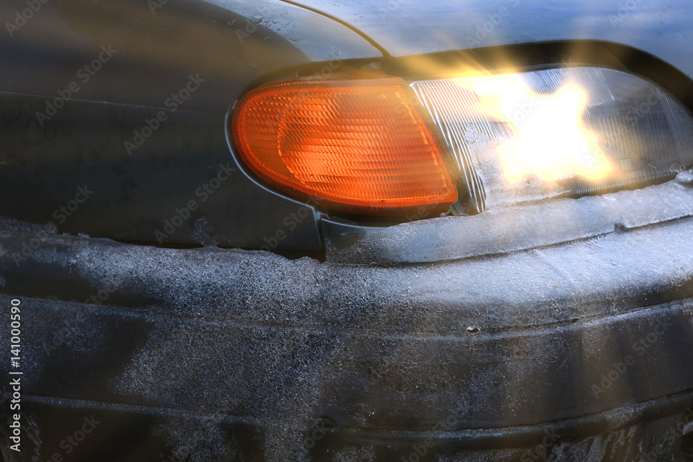 Obraz premium iced car