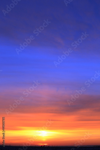 scarlet sky at sunset © salman2