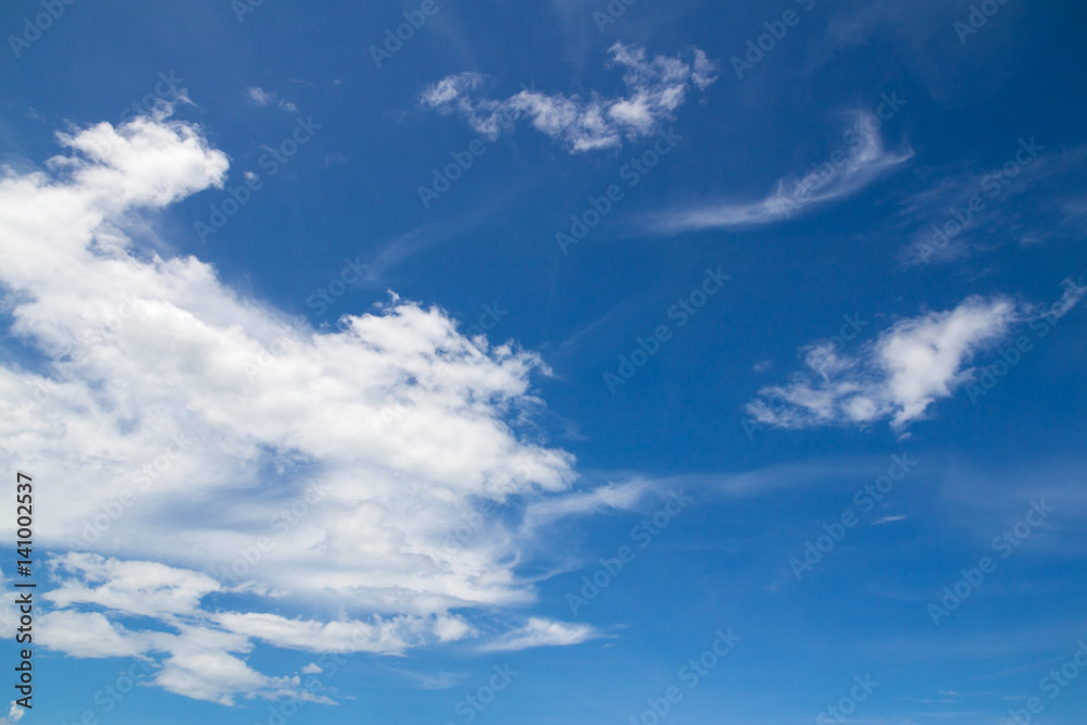 blue sky with clouds