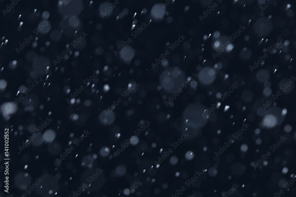 Obraz premium snow on a black background