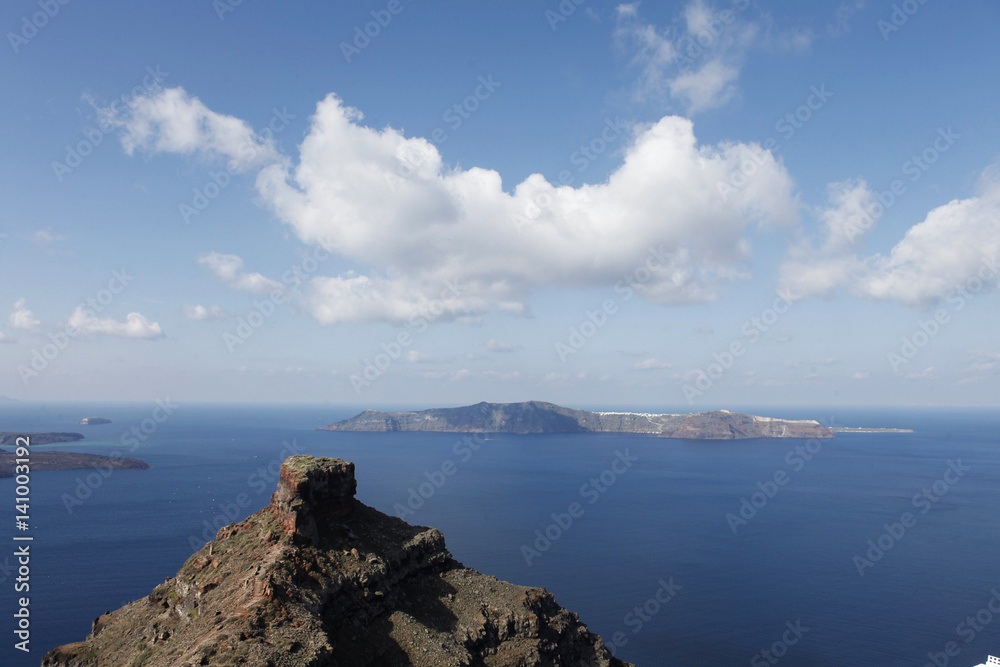 Imerovigli skaros rock at Santorini