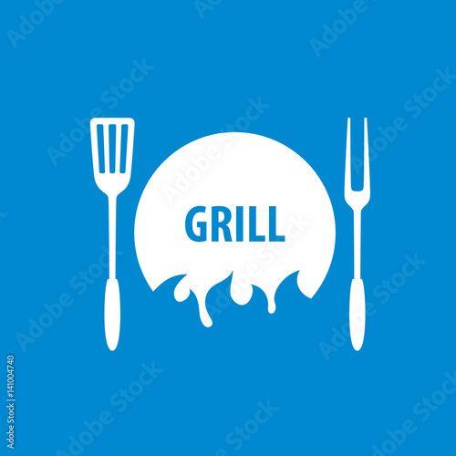 Barbecue party logo