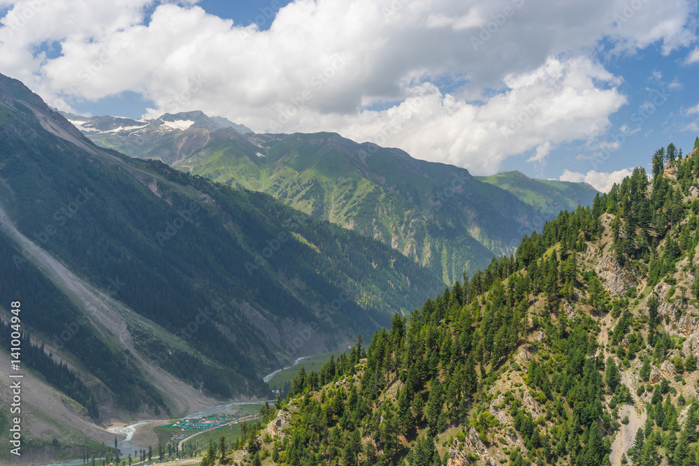Beautiful mountain in Sonamarg in summer, Jammu Kashmir, India