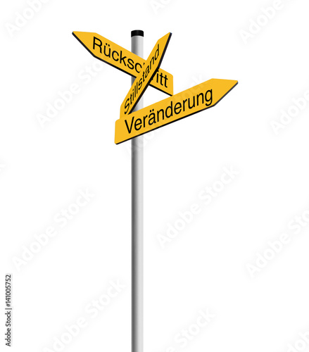 Wegweiser Veränderung