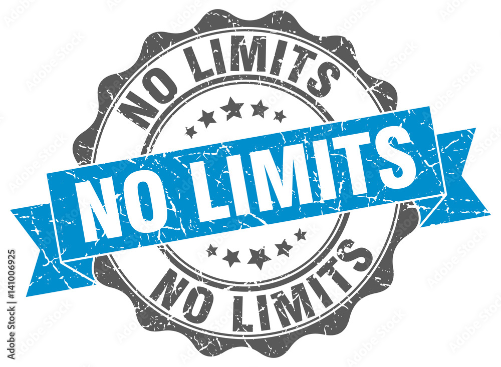 Fototapeta premium no limits stamp. sign. seal