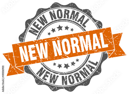 new normal stamp. sign. seal