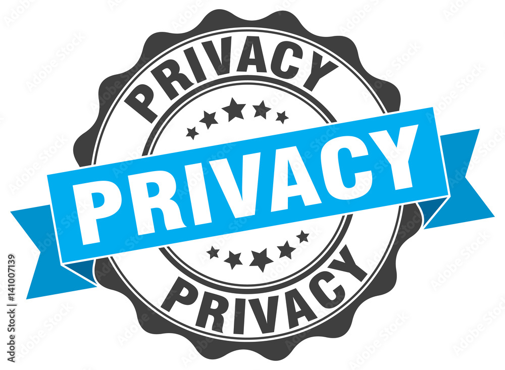 Obraz premium privacy stamp. sign. seal