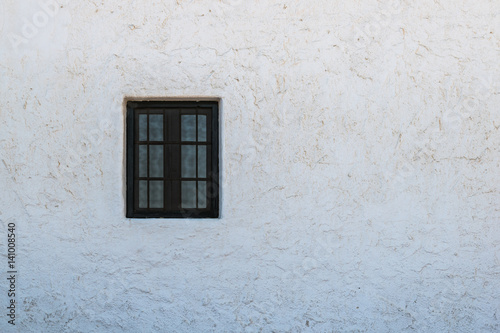 white plaster walls of mediterranean style buildings