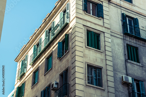 old architecture of a spanish mediterranean town