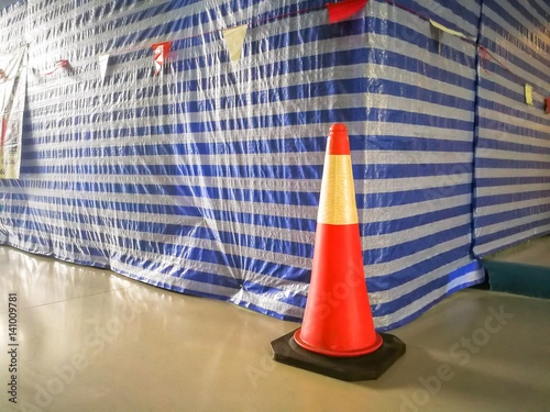 Traffic cone Construction control area Covered with canvas