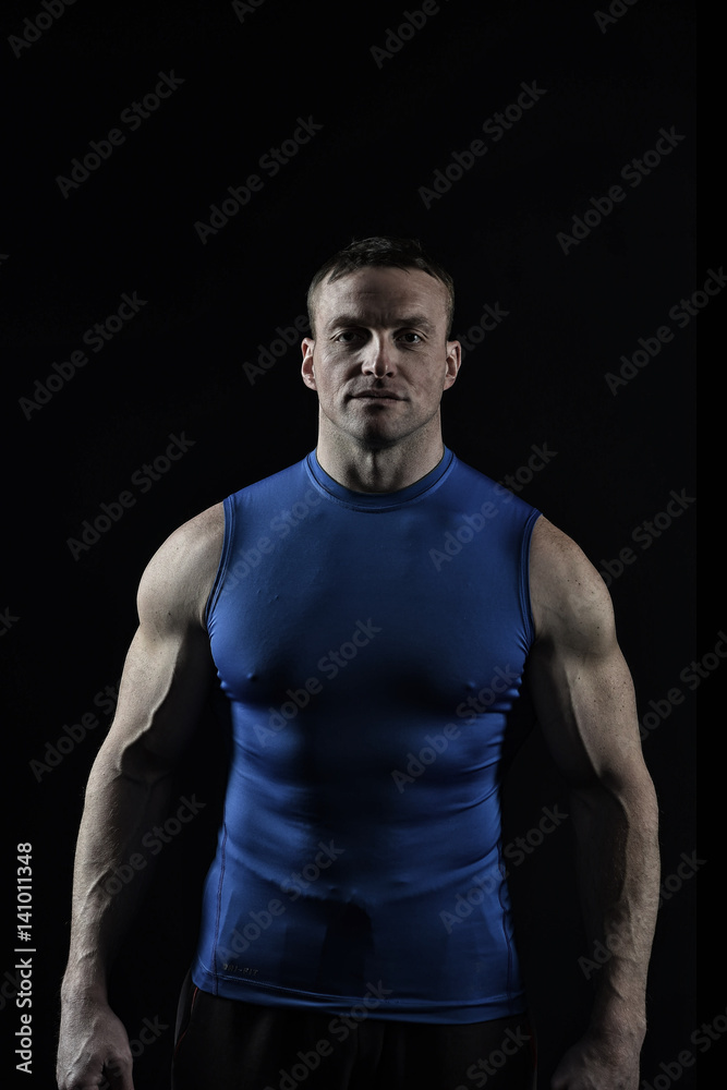 bodybuilder handsome man with muscular body training in gym bodybuilder handsome man with muscular body training in gym