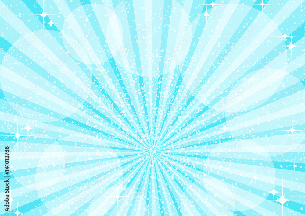 Obraz premium ブルー キラキラ 光 背景