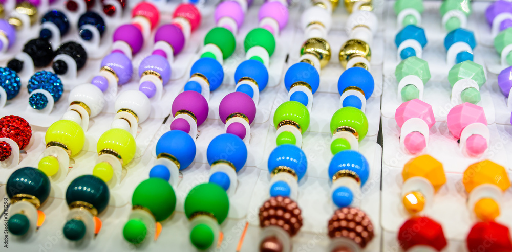 Earrings of different colors and for every taste.