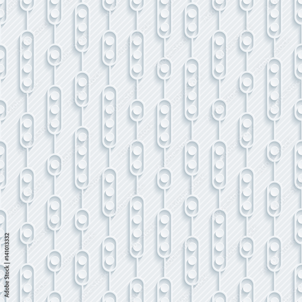 Light gray seamless pattern. Abstract 3d tileable wallpaper background.
