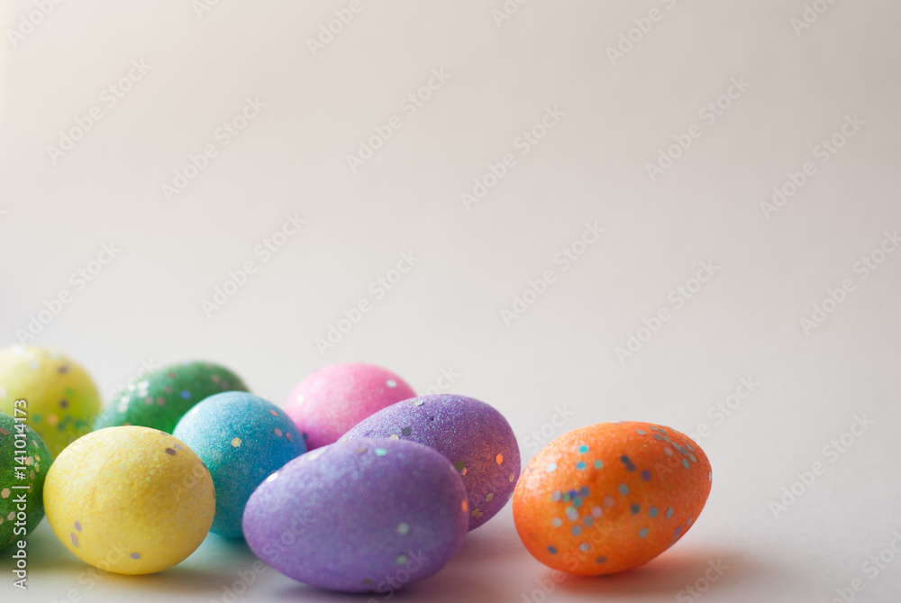 Easter eggs on white background, decorative eggs, Easter eggs on white background, decorative eggs,
