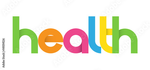 HEALTH Colourful Vector Letters Icon
