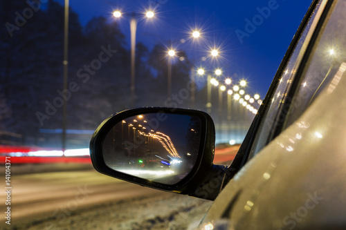 illumination from passing cars