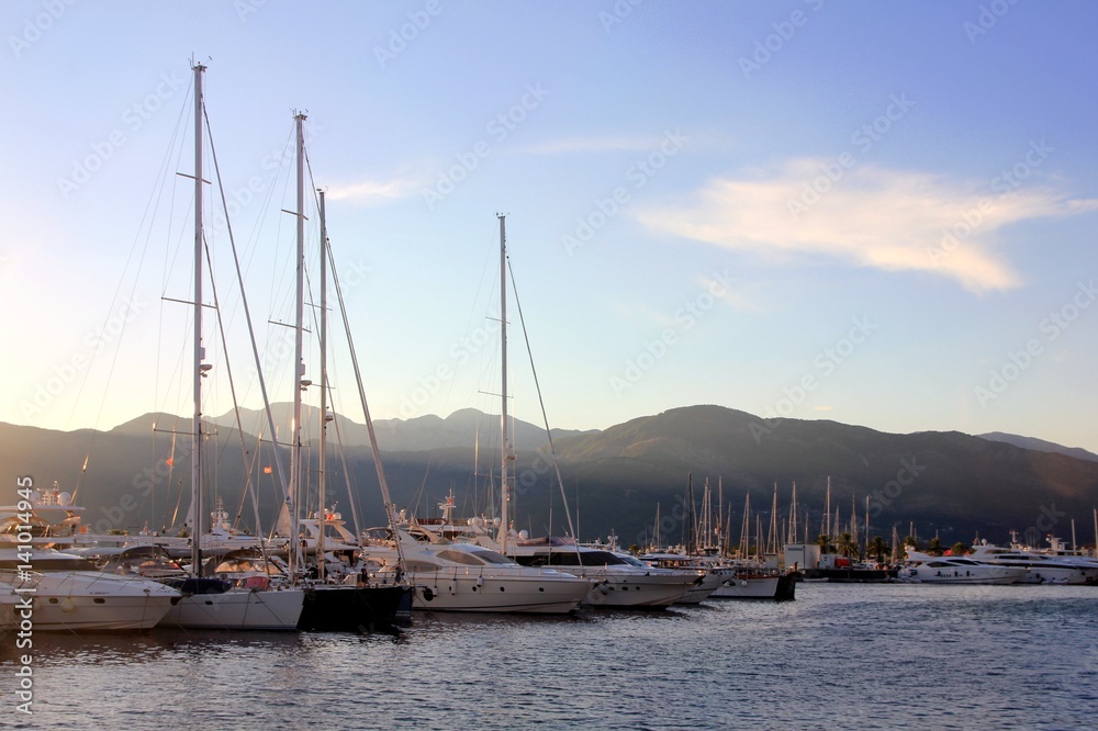 Yachts in Montenegro