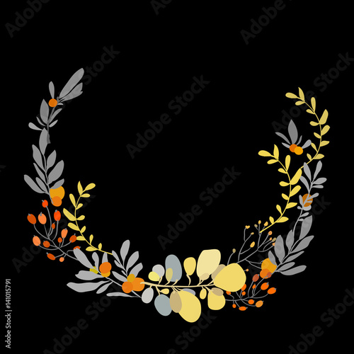 Foral flowers wreath