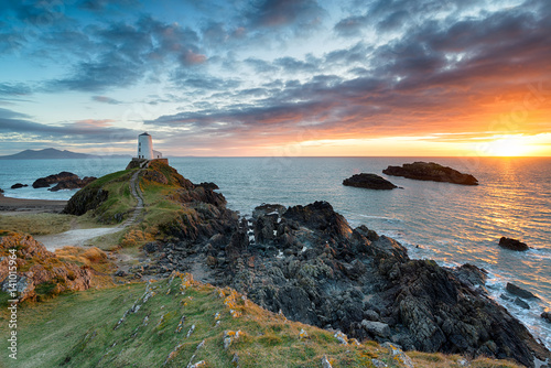 The lighthouse on Ynys Llanddwyn photo