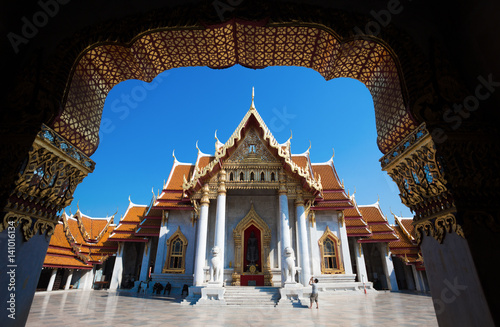 Wat Benchamabophit Dusitvanaram - The Marble Temple, Bangkok. Thailand