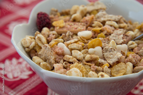 cereali per la prima colazione