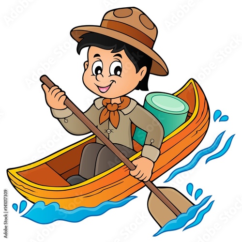 Water scout boy theme image 1