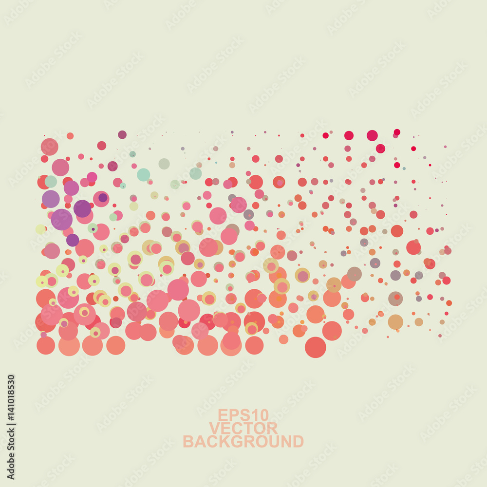  Abstract Background with Colorful Dotted Pattern 