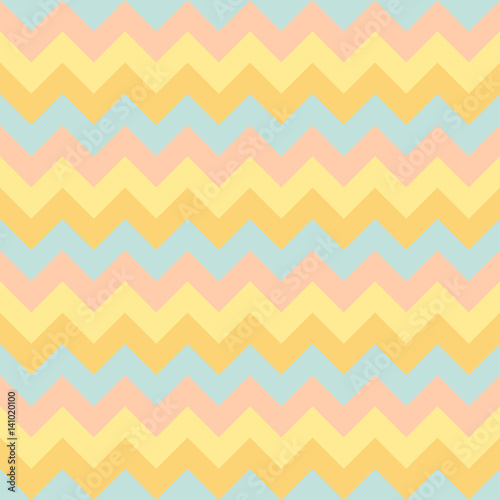 Chevron pattern seamless vector arrows geometric design colorful aqua blue pink yellow light orange