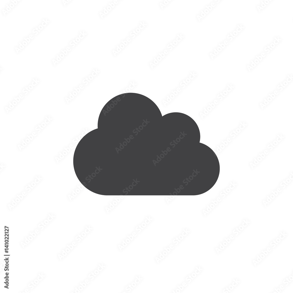 Cloud icon vector, filled flat sign, solid pictogram isolated on white. Symbol, logo illustration. Pixel perfect Cloud icon vector, filled flat sign, solid pictogram isolated on white. Symbol, logo illustration. Pixel perfect