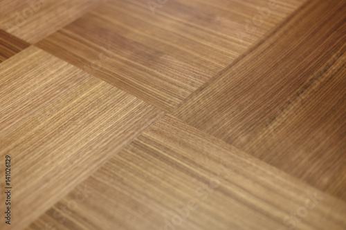 Wood parquet background with little depth of field