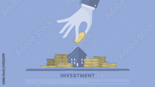 Property investment. Concept business vector 